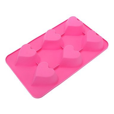 Sher Sweet Heart Shaped Silicone Cake Cookie Mould Random Color