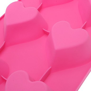 Sher Sweet Heart Shaped Silicone Cake Cookie Mould Random Color N2