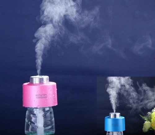 Sun-rain Usb Cute Mini Bottle Caps Humidifier Ultrasonic Air Mist for Bed Room.live Room.office Air Purify Color... N7