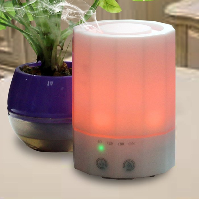 Essential Oil Diffuser,WOWGO 200ml Cool Mist Aroma Humidifier with Color LED Lights ,Touch Sensitive Switch with... N4