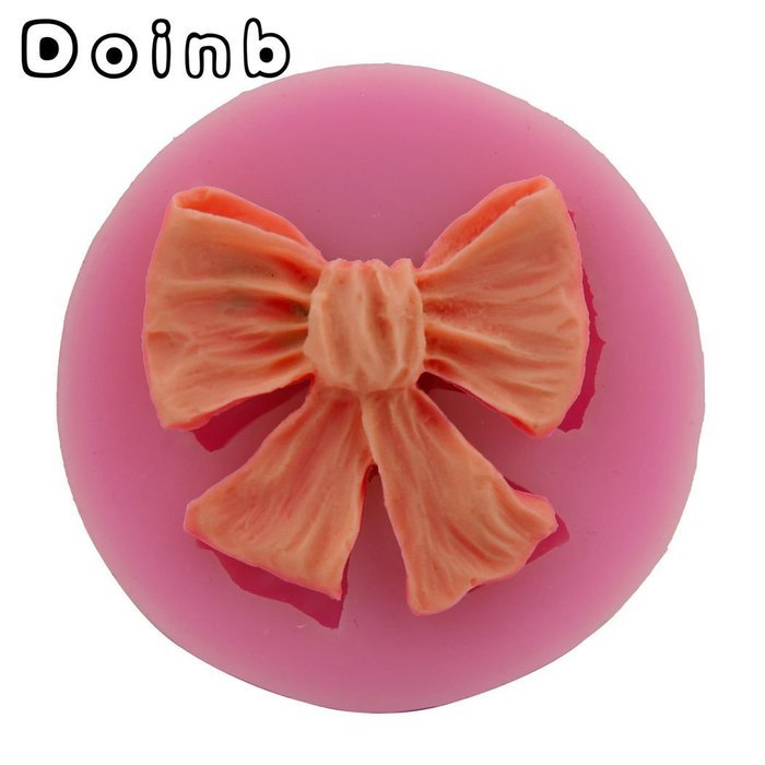 Doinb Jewel Butterfly Knot Bowknot Fondant Silicone Molds Outer Size 9.5x6x1.5CM GJM-1773 FDA N3