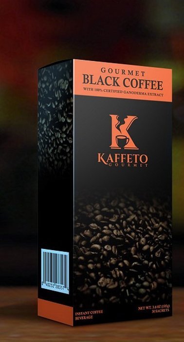 Kaffeto Ganoderma Lucidum Black Coffee 1 Box Healthy Organic Reishi Lingzhi