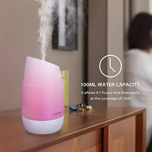 Scenic Essential Oil Diffuser with Color Light Auto Shut Off Function, 100ml N6