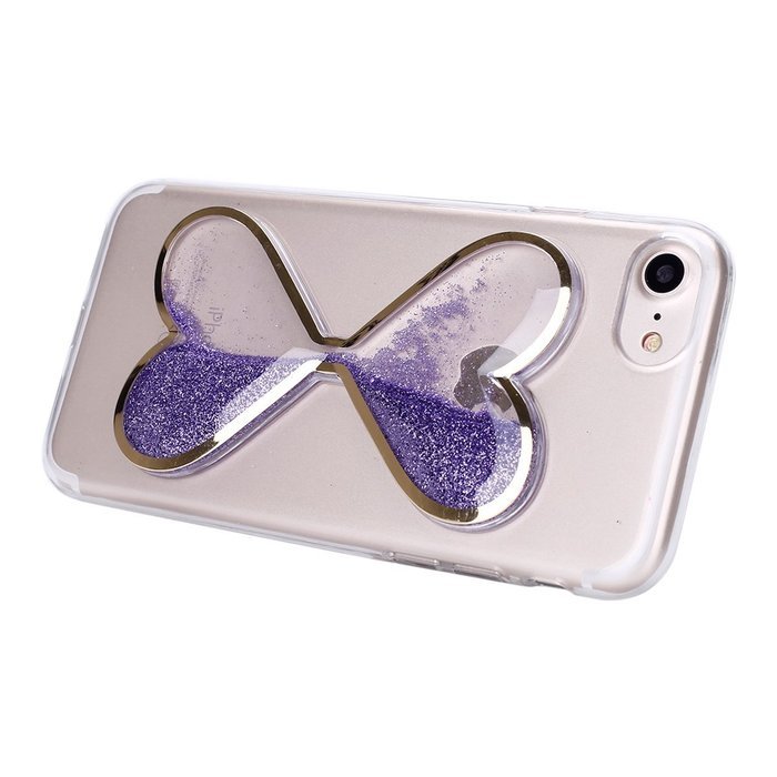 iPhone 7 Case,Phezen Bling Glitter Soft Gel Clear TPU Case for iPhone 7 ,Glow in the Dark Luminous Heart Flowing... N8