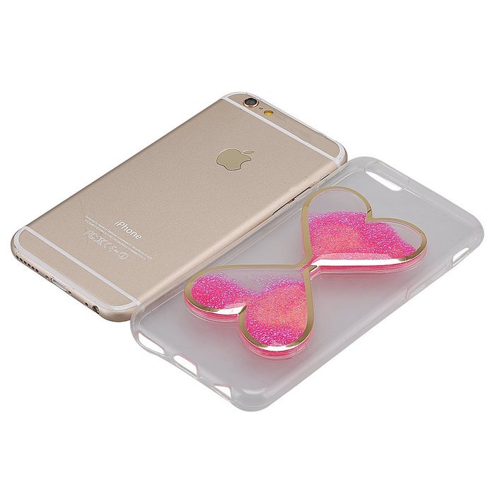 iPhone 7 Case,Phezen Bling Glitter Soft Gel Clear TPU Case for iPhone 7 ,Glow in the Dark Luminous Heart Flowing... N11