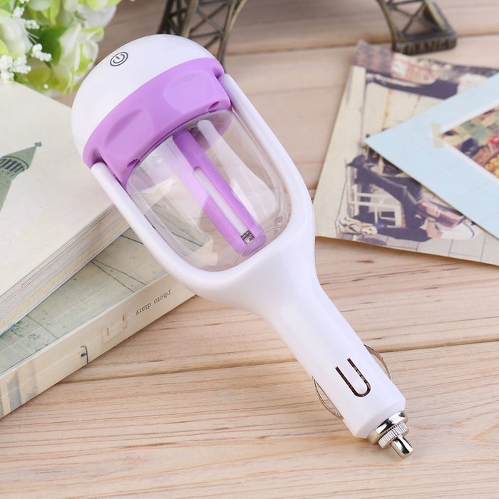 Mini Car Humidifier,Essential Oil Aroma Diffuser,Portable 180&deg;Swivel Mist Purifier FS With Car Charger Port,50... N2