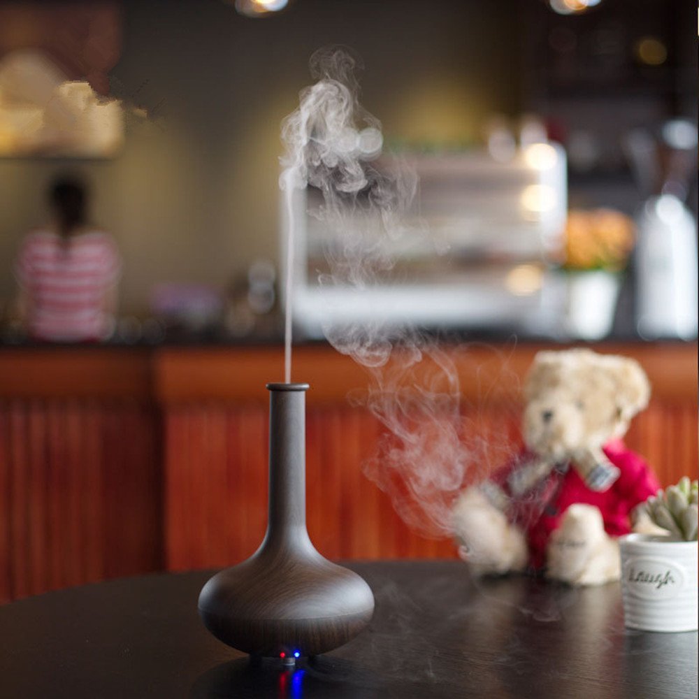 HICBOX Creative wood grain aroma humidifier essential oil diffuser home ...