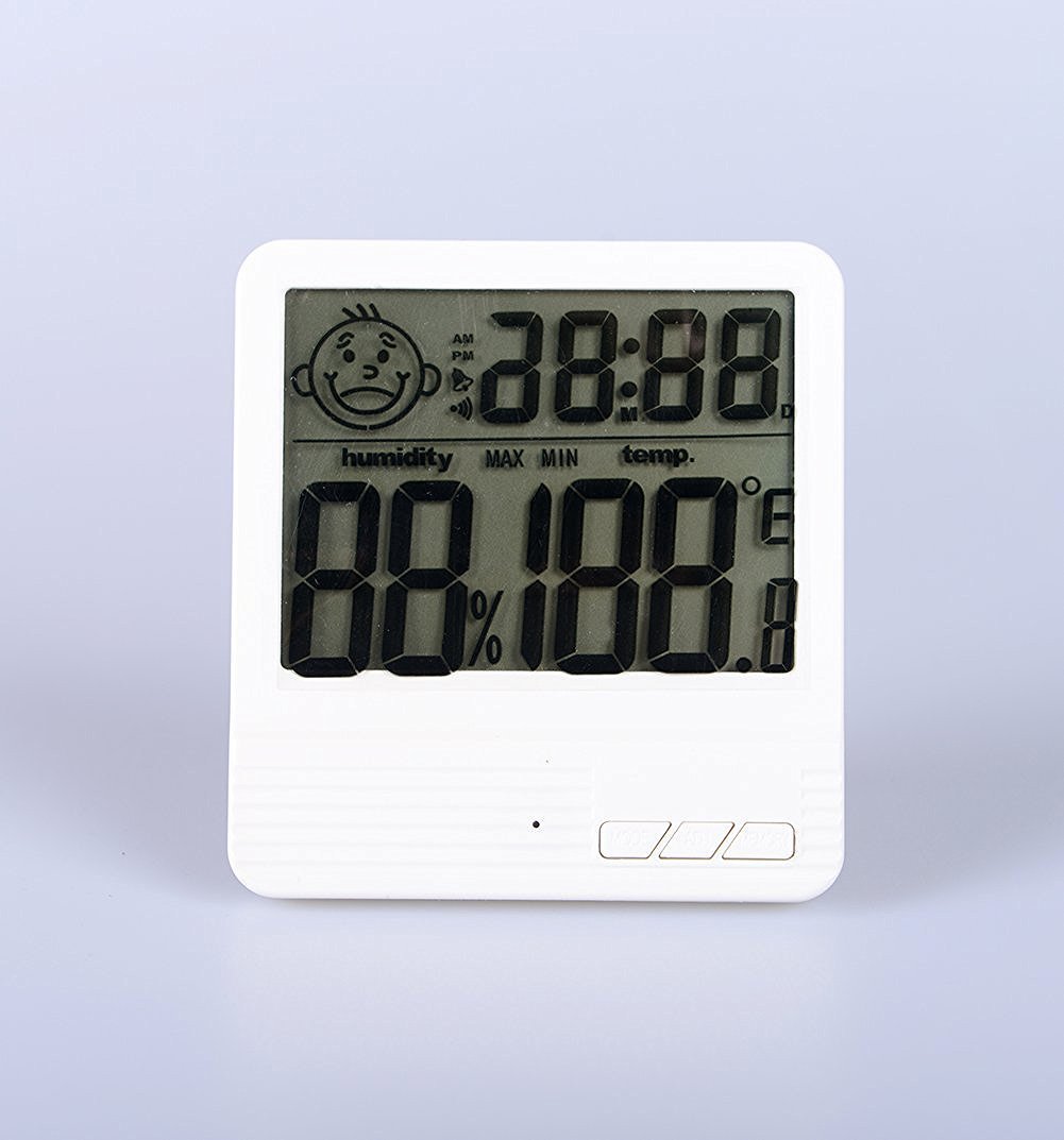 Humidity Meters White Indoor Hygrometer Thermometer For Baby Room Temperature Humidity Moisture