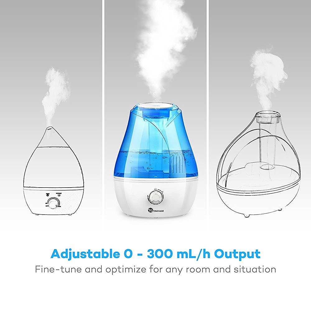 Cool Mist Humidifier, TaoTronics Ultrasonic Air Humidifers with ...