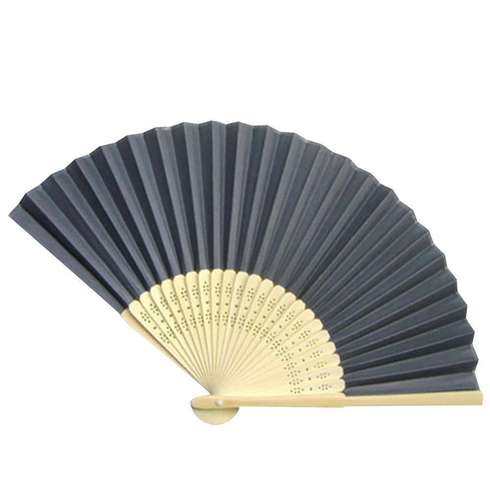 Weixinbuy Summer Folding Hand Held Paper Fans Wedding Party Decor ...