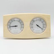 Double Sauna Wooden Hygrothermograph Thermometer Hygrometer Sauna Room Accessory N4