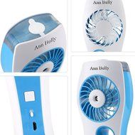 Ann Bully Portable Handheld USB Mini Misting Fan Cooling Humidifier 2000mAh Rechargeable Battery 40ml Water Tank... N4