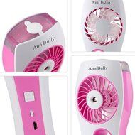 Ann Bully Portable Handheld USB Mini Misting Fan Cooling Humidifier 2000mAh Rechargeable Battery 40ml Water Tank... N6