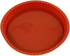 World Cuisine Non-Stick Silicone Mold, Quiche/Tart, Fluted N2