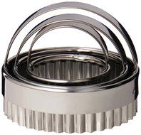 Set of 3 Round Crinkled Edge Cutters