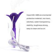 KaLaiXing USB Portable Nebulizer Mini Water Bottle Caps Humidifier USB Air Diffuser-Purple N5