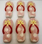 AD Trend "Italian Style" 28379 Radiators Humidifier, Ceramic, Pink Slipper Shape (Pack of 6)