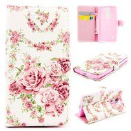 LG Leon/LG Tribute 2 LS665 Case-Yaheeda Pu Leather Wallet Flip Open Pocket ID Card Holder Slots Case Pouch Cover... N17