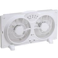 Avalon Twin Window Fan with 9 Inch Blades, High Velocity Reversible AirFlow Fan, LED Indicator Lights Adjustable... N4