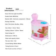 Mini Ultrasonic Fish Tank Mist Humidifier Premium Humidifying Unit with Portable USB Night Light Air Purifier... N23