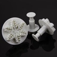 Whitelotous Christmas Theme Cookie Cutters - Plastic Fondant Cake Sugarcraft Cutter Decorating Baking Mold Plunger... N8