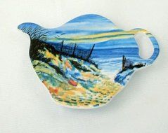 Beach Access Teabag Holder or Caddy Melamine