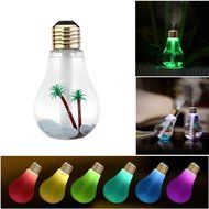 Hapo Bulb Humidifier , LED Nightlight, Creative USB Mini Humidifier Mute (Fogging surface gold head) N3