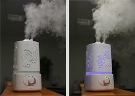 Aroma humidifier Diffuser 7 LED Light 110V - 240V 25W 1.5L Tank Ultrasonic Mist Maker Purifier Aroma Diffuser... N6