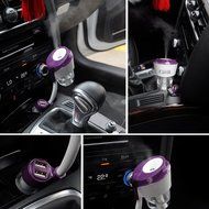 Car Humidifier, YCTA 4 in 1 Ultrasonic Aromatherapy Essential Oil Diffuser, Air Purifier with Auto Off, Dual Port... N11