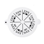 DECORA 16 Pieces Cake Cappuccino Coffee Barista Stencils Templates Strew Pad N10