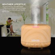 Ledgle Essential Oil Diffuser 400ml Wood Grain Ultrasonic Aroma Diffuser Mist Air Humidifier with 7 Color Changing... N5