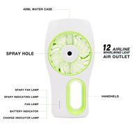 Minhe Handheld USB Misting Fan Humidifier,USB Rechargeable Portable Fan ,Summer Spray Fan for Face Water Supply... N10
