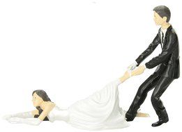 Accoutrements Reluctant Bride Cake Topper