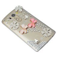 LG Stylus 2 Case,LG G Stylo 2 LS775 Case,Yaheeda Studded Rhinestone Crystal Bling Clear Hard Case Cover for LG... N31