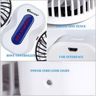 USB Mini Fan,BAVIER&reg; Couples mini fan,Sound-free design Desktop Fan,Portable USB Fan,3 Speed Adjustable,USB Cooling... N11