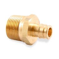 Uponor Wirsbo LF4527575 ProPEX LF Brass Male Threaded Adapter, 3/4" PEX x 3/4" NPT