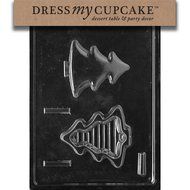 Dress My Cupcake DMCC197 Chocolate Candy Mold, Bow Package, Christmas N7