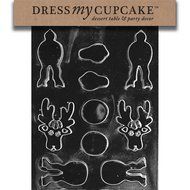 Dress My Cupcake DMCC197 Chocolate Candy Mold, Bow Package, Christmas N9