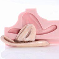Cowboy Hat Silicone Mold Make Your Own Western Chocolate, Fondant, Candy, Mints, Resin, Clay.. Mold creates hat...