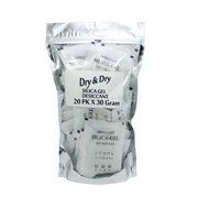 DRY&amp;DRY Silica Gel Desiccant Dehumidifiers, 30 g, 20 Pack N2