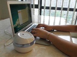 White Mini Humidifier Aromatherapy with USB and Night Light for Sleep ,Office and Travle N2