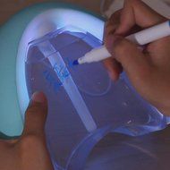 DZT1968 Rainbow Message Board USB Air Humidifier Light Color Night (Black) N6