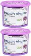 Household Essentials 99570 Moisture Absorber Tub 13.5-Ounce Lavender Scented (2-Pack)