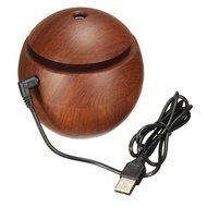 Humidifier Diffuser LUCKYFINE Mist Diffuser Aromatherapy Diffuser USB Wooden Aromatherapy Humidifier With Color... N9