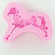 Funshowcase Merry-Go-Round Horse Carousel Candy Silicone Mold, for Fondant Cake Decoration, Cupcake Topper, Polymer... N2