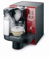 DeLonghi EN660.R Nespresso Lattissima Single-Serve Espresso Maker, Red