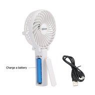 iEGrow Portable USB Mini Battery Fans with Umbrella Hanging and Metal Clip(Black) N42