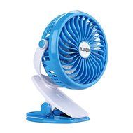 BLUBOON Rechargeable Battery Clip on Fan, Quietness, Adjustable (Black) N6