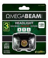 Go Green Power GG-113-3HLWH 3W LED HeadLight - 3 Modes Strobe Included - WeatherProof White, N4