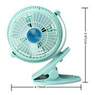 Bomwill 5-inch Clip-on Fan USB 360 Degree Tilt Adjustable Electric Personal Air-Circulator Clip fan for Desk/table... N10